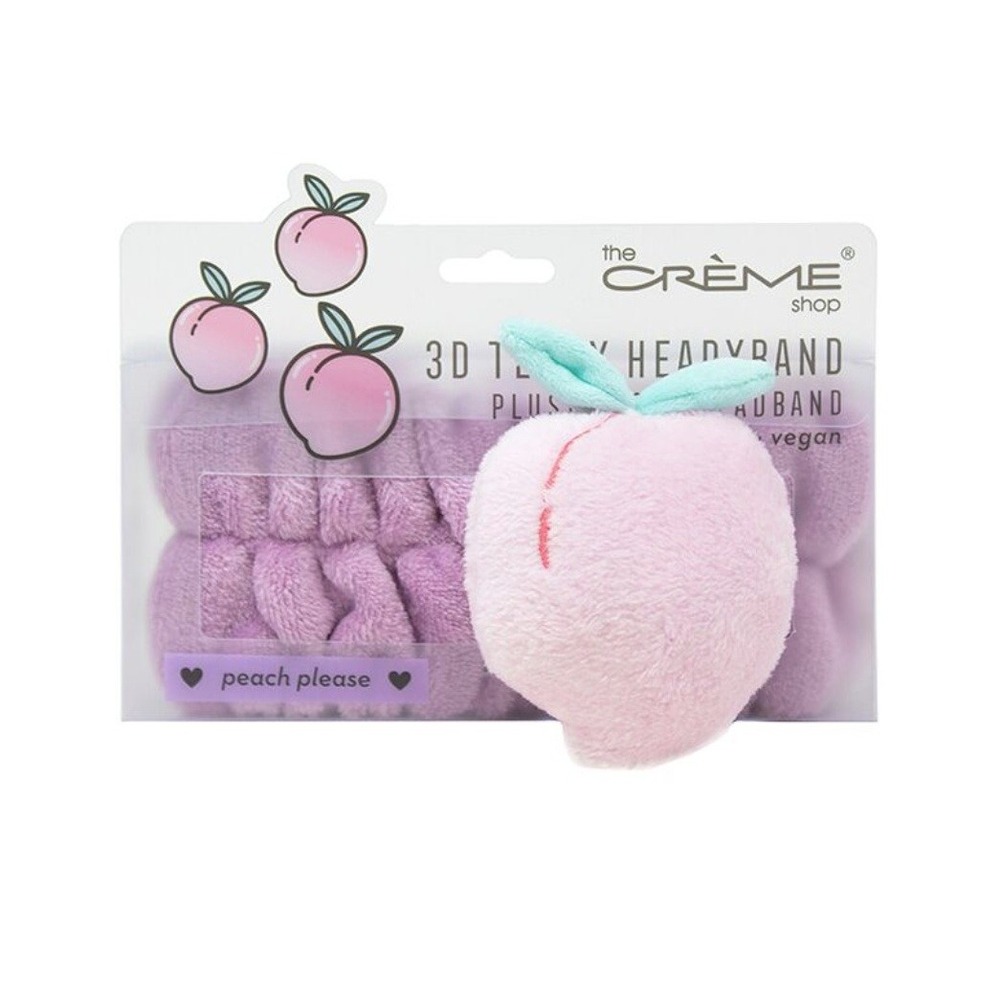 NEW‎ Creme Shop 3D Teddy Headband Plushie Peach Please